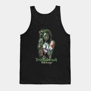 paskalamak pin up green Tank Top